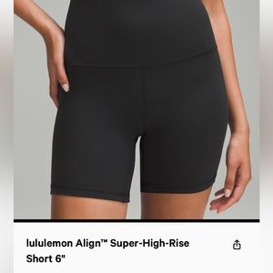 Lululemon Align Biker Shorts 6”